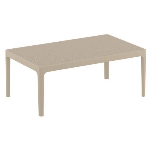 Sky Rectangle Resin Outdoor Coffee Table Taupe ISP104-DVR