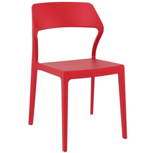 Snow Modern Dining Chair Red ISP092-RED