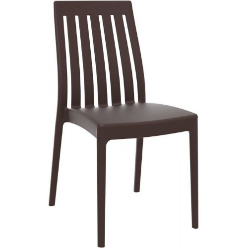 Soho Modern High-Back Dining Chair Brown ISP054-BRW