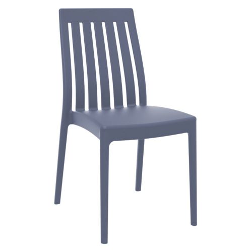 Soho Modern High-Back Dining Chair Dark Gray ISP054-DGR