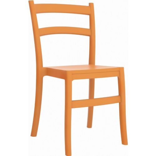 Tiffany Cafe Outdoor Dining Chair Orange ISP018-ORA