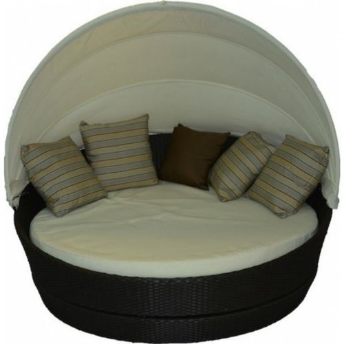 Jaavan Round Outdoor Daybed with Canopy JA-118
