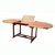 Malibu Oval Outdoor Extension Table with Foldable Butterfly - Wood V144