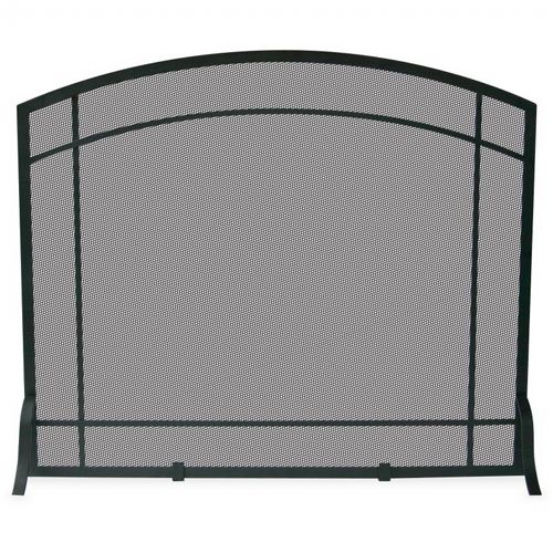 Single Panel Black Wrought Iron Mission Screen BR-S-1029