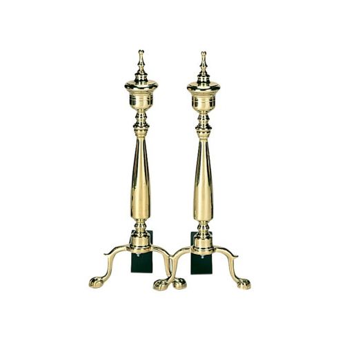 Solid Brass Urn Andirons BR-A-9126