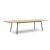 Bitta Rectangle Modern Outdoor Dining Table with Teak Top Extendable GK-70701-726