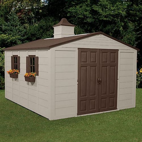 Storage Building Shed 775 Cubic Feet with Windows SUA01B37C03