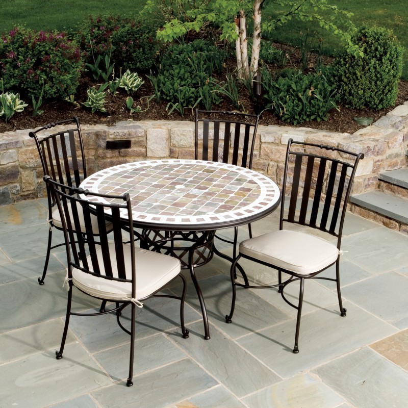 Wrought Iron Dining Set 5Pcs Portobello AL211049 CozyDays