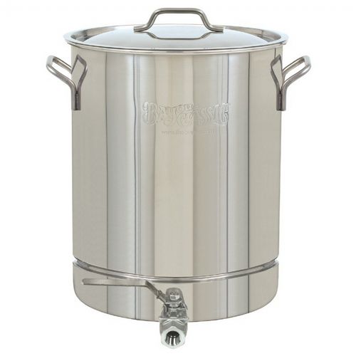 Spigot Stockpot & Lid - 40 Qt - 10 Gal. Stainless Steel BY1040