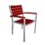 POLYWOOD® Euro Aluminum Outdoor Arm Chair with Silver Frame PW-A200-FAS