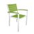 POLYWOOD® Euro Aluminum Outdoor Arm Chair with White Frame PW-A200-FAW
