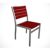 POLYWOOD® Euro Aluminum Outdoor Side Chair with Silver Frame PW-A100-FAS