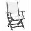 POLYWOOD® Coastal Sling Outdoor Folding Dining Chair PW-9000