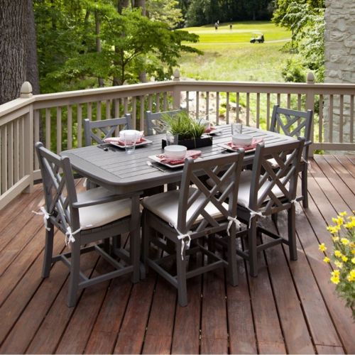 POLYWOOD® Chippendale Outdoor Dining Set 7 Piece PW-PWS121-1