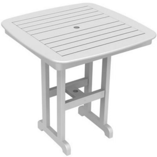 POLYWOOD® Nautical Square Counter Height Table 37 inch PW-NCRT37