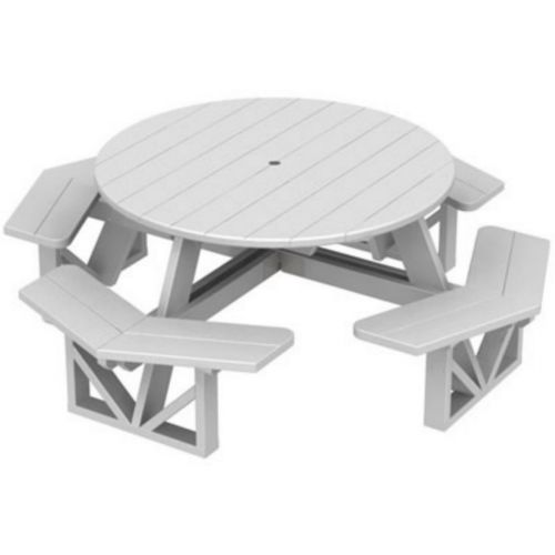 POLYWOOD® Park Picnic Table and Bench Set Octagon PW-PH53