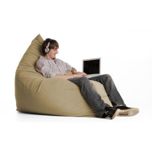 Jaxx Pillow Sac Bean Bag Chair Microsuede Camel FL-ZJF-PIL-MS08