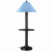 Catalina Outdoor Floor Lamp with Table Black PLC-39690