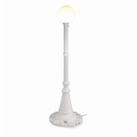 Milano Globe Portable Patio Lamp White PLC-69001