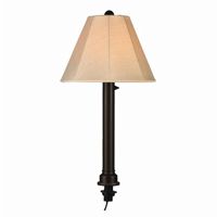 Outdoor Wicker Umbrella Table Lamp Black PLC-20770
