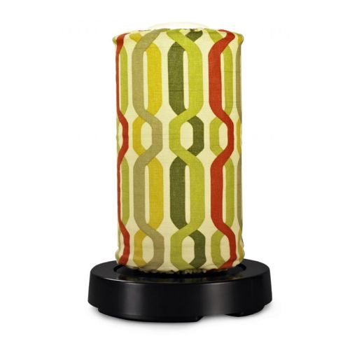 PatioGlo LED Table Lamp, Bright White, New Twist Seaweed Fabric Cover PLC-64800