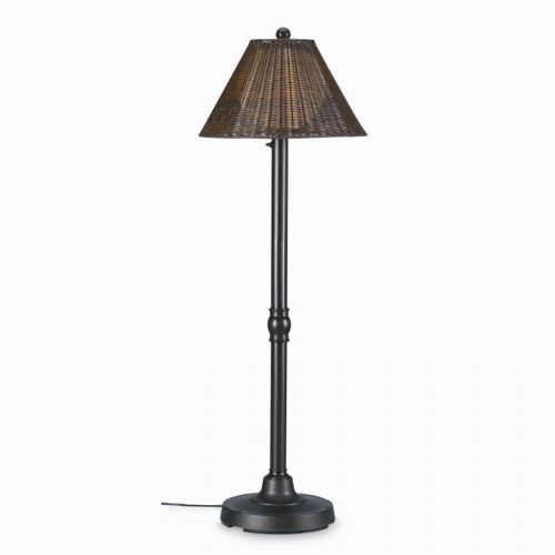 Shangri-la Outdoor Wicker Floor Lamp Walnut PLC-12207