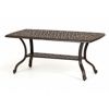 Florence Cast Aluminum Outdoor Coffee Table 42 inch Rectangle CA-777-F