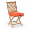 Modern Teak Patio Folding Side Chair with Cushion CA-50180