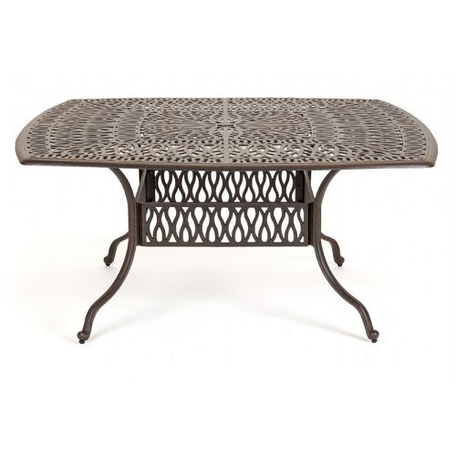 Florence Cast Aluminum Outdoor Dining Table 64 inch Square CA-777-D64