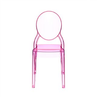 Baby Elizabeth Polycarbonate Kids Chair Transparent Red ISP051 360° view