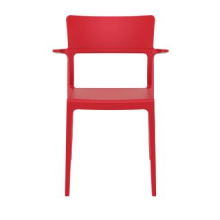 Plus Outdoor Dining Arm Chair Red ISP093 360° view