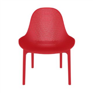 Sky Outdoor Indoor Lounge Chair Red ISP103 360° view