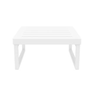 Mykonos Square Outdoor Coffee Table White ISP137 360° view