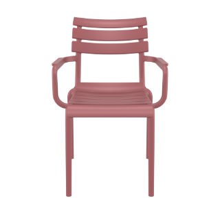 Paris Resin Outdoor Arm Chair Black ISP282 360° view