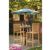 Wood Pole Octagon Market Umbrella 9 Feet Shade - Navy Blue OG-U9-NV #2