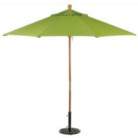 Wood Pole Octagon Market Umbrella 9 Feet Shade - Stripes OG-U9