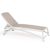Atlantico Sunlounger Chaise Lounge in White with Tortora sling NR-40450
