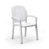 Ponza Resin Stacking Dining Chair White NR-40268