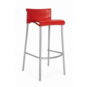 Duca Outdoor Bar Chair Red NR-75254-07