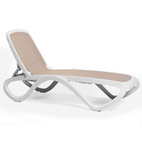 Adjustable Omega Sling Chaise Lounge - White Sand NR-40417-00-124