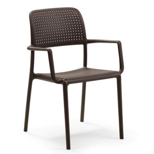 Bora Resin Outdoor Arm Chair Brown NR-40242-05