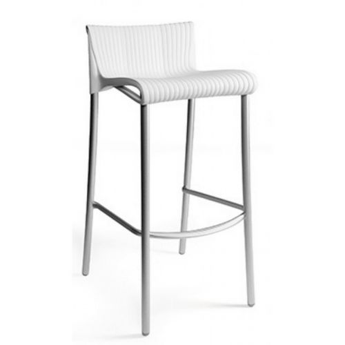 Duca Outdoor Bar Chair White NR-75254-00