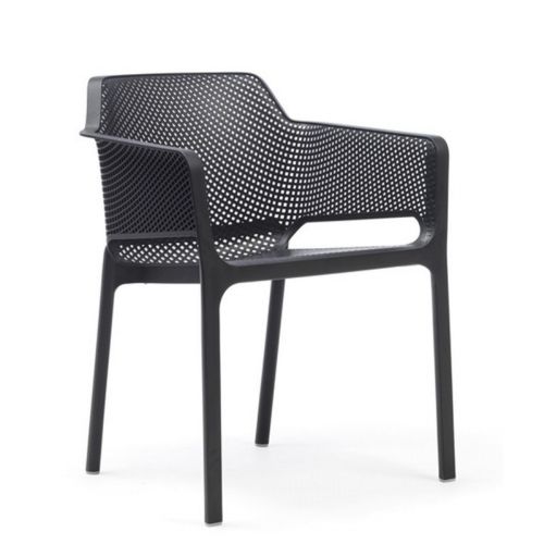 Net Contemporary Outdoor Arm Chair Anthracite NR-40326-02