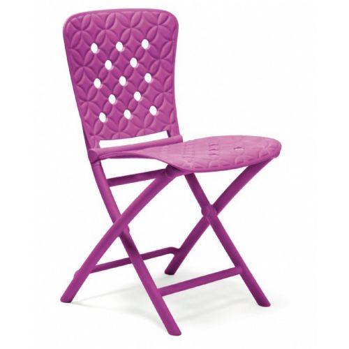 Zac Spring Resin Folding Dining Chair Purple NR-40325-13