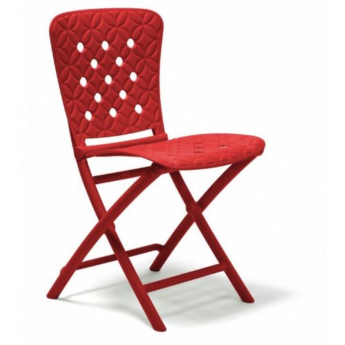Zac Spring Resin Folding Dining Chair Red NR-40325-07