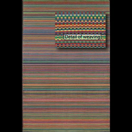 Outdoor Carpet Mat 4' × 6' Rag Rug Rainbow MMMIX46RA