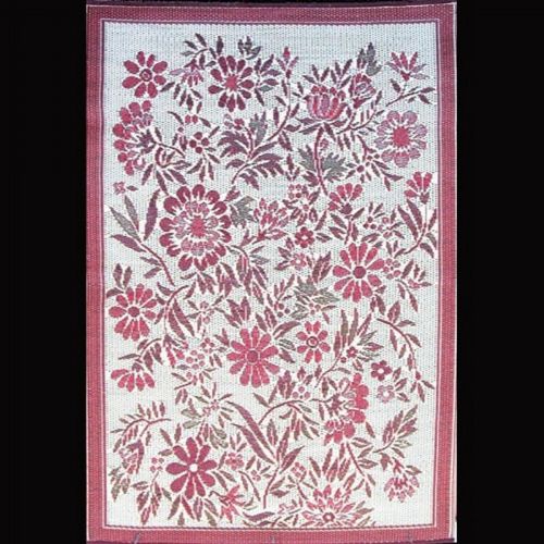 Outdoor Carpet Mat 4' × 6' Wildflower Cranberry MMWIL46CY