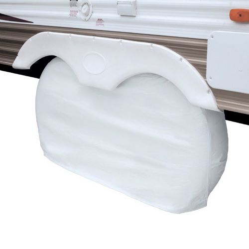 Dual Axle Wheel Cover White Large CAX-80-110-042801-00