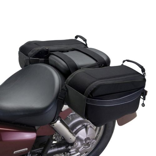 Motorcycle Saddle Bags Black CAX-73707