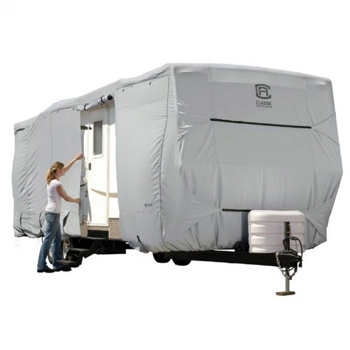 PermaPRO Travel Trailer Cover Gray Fits up to 30'-33'L CAX-80-139-191001-00